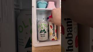 Mini fridge restock ✨ asmr restock snackideas [upl. by Anica]