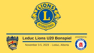 Kinley Burton vs Caleb Hofstra  Draw 1  Leduc Lions U20 Bonspiel [upl. by Kathy]