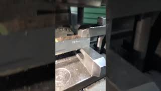 USING THE MILLING MACHINE TO GET CARBON STEEL SAMPLE TO TENSILE SAMPLE TESTING STANDARD SIZE 1 [upl. by Eniamert]