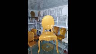 gold louis chair acrylic chairs wedding chairs chiavari chairs supplier suyeefurniture chiavaris [upl. by Anialeh642]