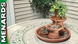 How To Build a Terra Cotta Fountain  Menards [upl. by Zenobia]