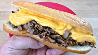 Spicy Philly Cheesesteak  PoorMansGourmet [upl. by Crin825]