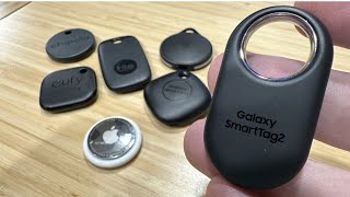 Samsung Smart Tag 2 Unboxing amp Size Comparison with Top Bluetooth Trackers [upl. by Bram]