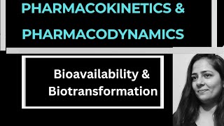 BIOAVAILABILITY amp METABOLISMBiotransformationPharmacology [upl. by Glynias]