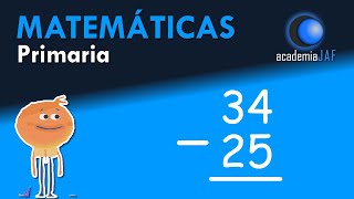 RESTAS CON LLEVADAS de 2 cifras  Matemáticas [upl. by Anegal]