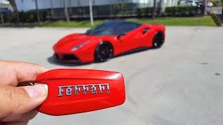 Ferrari 488 GTB Novitec Engine Start Up amp Drive Exterior and Interior at Prestige Imports Miami [upl. by Aleahc]