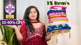 Huge Myntra EORS Haul Kurta Sets Blouse Saree amp Heels Rs490 Starting [upl. by Yraeht]