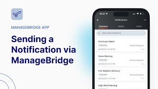 Sending a Notification via ManageBridge  ManageBridge App [upl. by Leilamag]