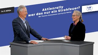 Aktienrally – war das nur ein Strohfeuer  FuWBörsenCocktail mit Thomas Steinemann amp Sylvia Walter [upl. by Nylikcaj]