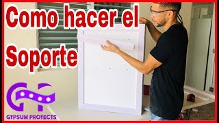 Como hacer el soporte de un gabinete en PVC [upl. by Yard]