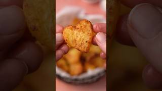 Kartoffelherzen aus der Heißluftfritteuse recipe rezept valentinesday airfryer [upl. by Ellis]