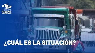 Continúa el paro de camioneros en Colombia [upl. by Ger]