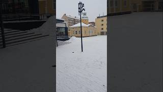 Kajaani City In Winter snow winternights automobile travel sky viralshorts shorts shortvideo [upl. by Eissirc117]