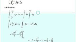 Integrales dobles en coordenadas cartesianas [upl. by Blackstock870]