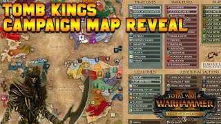 Tomb Kings Map Reveal Starting Positions  Khalida Settra Arkhan Khatep  Total War Warhammer 2 [upl. by Stubbs588]