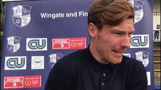 WingateTV Marc Weatherstone post Baldock Town 30 Home Win in the FA Cup [upl. by Potter]