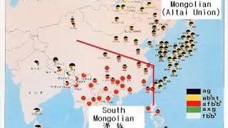 Southern Chinese vs Northern Chinese Asian DNA map Chinese tonal language family [upl. by Assyral]