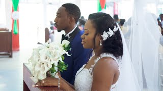 EMOTIONAL CATHOLIC CHURCH WEDDING IN GHANA  My sister had her dream white wedding [upl. by Allicerp]