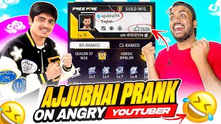 Fake Ajjubhai prank On Youtuber Challenge Me India Top 1 Ajjubhai Voice Prank 😱  Garena Free Fire [upl. by Wallis]