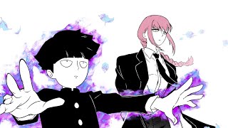 Chainsaw Man x Mob Psycho Makima vs Reigen [upl. by Juliette]