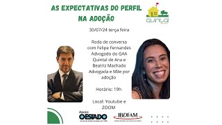 AS EXPECTATIVAS DO PERFIL NA ADOÇÃO [upl. by Atinek341]