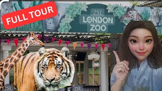 London Zoo Walking Tour 2024 4k Misspkuk [upl. by Konstance]