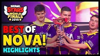 BEST of NOVA Esports  Brawl Stars World Finals Highlights  Part 1 [upl. by Annaiek]