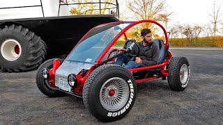 Driving The Custom Frame VW Volkswagen Dune Buggy  ep3 [upl. by Joelie459]