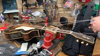 Restoration and neck reset of an old archtop [upl. by Fulmer302]