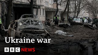 Ukraine war Dozens wounded in Russian missile strikes on Kyiv  BBC News [upl. by Brogle]