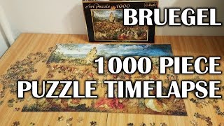 Brueghel quotProcession to Calvaryquot 1000 pcs Trefl puzzle timelapse [upl. by Gloriane]