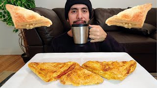 DELICIOUS TRIANGLES 🤤 APPLE TURNOVERS WITH COFFEE MUKBANG EATING SHOW [upl. by Nomyar527]