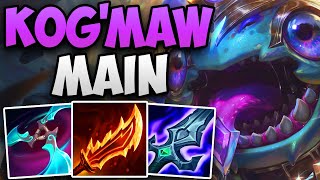 CHALLENGER KOGMAW MAIN INCREDIBLE SOLO CARRY  CHALLENGER KOGMAW ADC GAMEPLAY  Patch 1419 S14 [upl. by Noskcire]