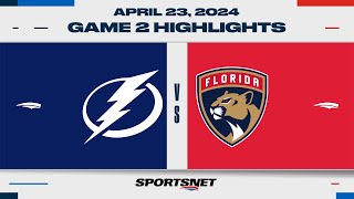 NHL Game 2 Highlights  Lightning vs Panthers  April 23 2024 [upl. by Dihsar649]