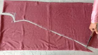 Aline dress cutting and stitching very easy👗 sew dress in simple method [upl. by Gianna688]