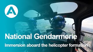 Immersion aboard the helicopter formation of the National Gendarmerie for Bastille Day [upl. by Neimad]