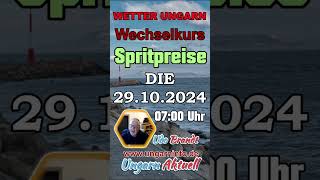 Wetter  Wechselkurs  Ungarn vom 29 Oktober 2024 [upl. by Arihsa]