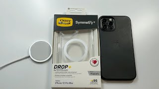 Otterbox Symmetry Series Clear Case with MagSafe for iPhone 12 Pro Max Unboxing and Review [upl. by Doscher]