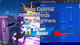 The Most Optimal Keybinds For Beginners  Keybinds for Small Unflexable Hands  Fortnite Guide [upl. by Chiquita462]