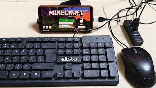 Playing Minecraft With Keyboard And Mouse In Mobile [upl. by Jaddo]