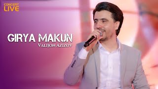 Valijon Azizov  Girya Makun Live concert 2024 [upl. by Genevra849]