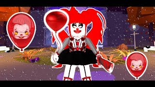 THE KILLER CLOWN IS STALKING MY DAUGHTER ROYALE HIGH  Royale High Short Halloween Movie [upl. by Rexanna]