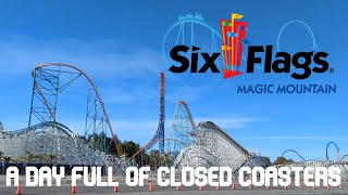 Six Flags Magic Mountain VLOG  January 2023 [upl. by Loresz]