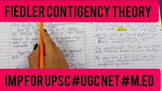 Fiedler Contingency Model of leadershipLPC THEORY Of Fiedler [upl. by Assenab]