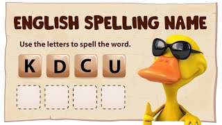 Spelling game  word game  English word game  Spelling learning  English learning  Game [upl. by Lateehs]