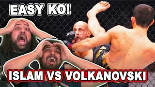 ISLAM KO Islam Makhachev vs Alexander Volkanovski REACTION [upl. by Brosine627]