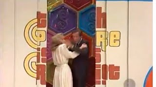 Repost Better Quality Bob Barker kisses Dian Parkinson as the big doors open on Price is Right [upl. by Nohshan]