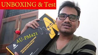 MAONO AU  PM421 Professional Condenser Mic Unboxing  Sound Test in Various condition [upl. by Durware]