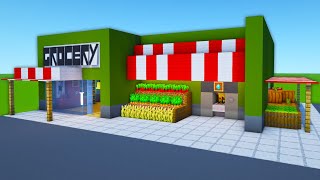 Minecraft Tutorial How To Make A Grocery Store quot2023 City Tutorialquot [upl. by Bron]