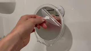 Luxo Fogless Shower Mirror Why Its So Impressive [upl. by Vetter]